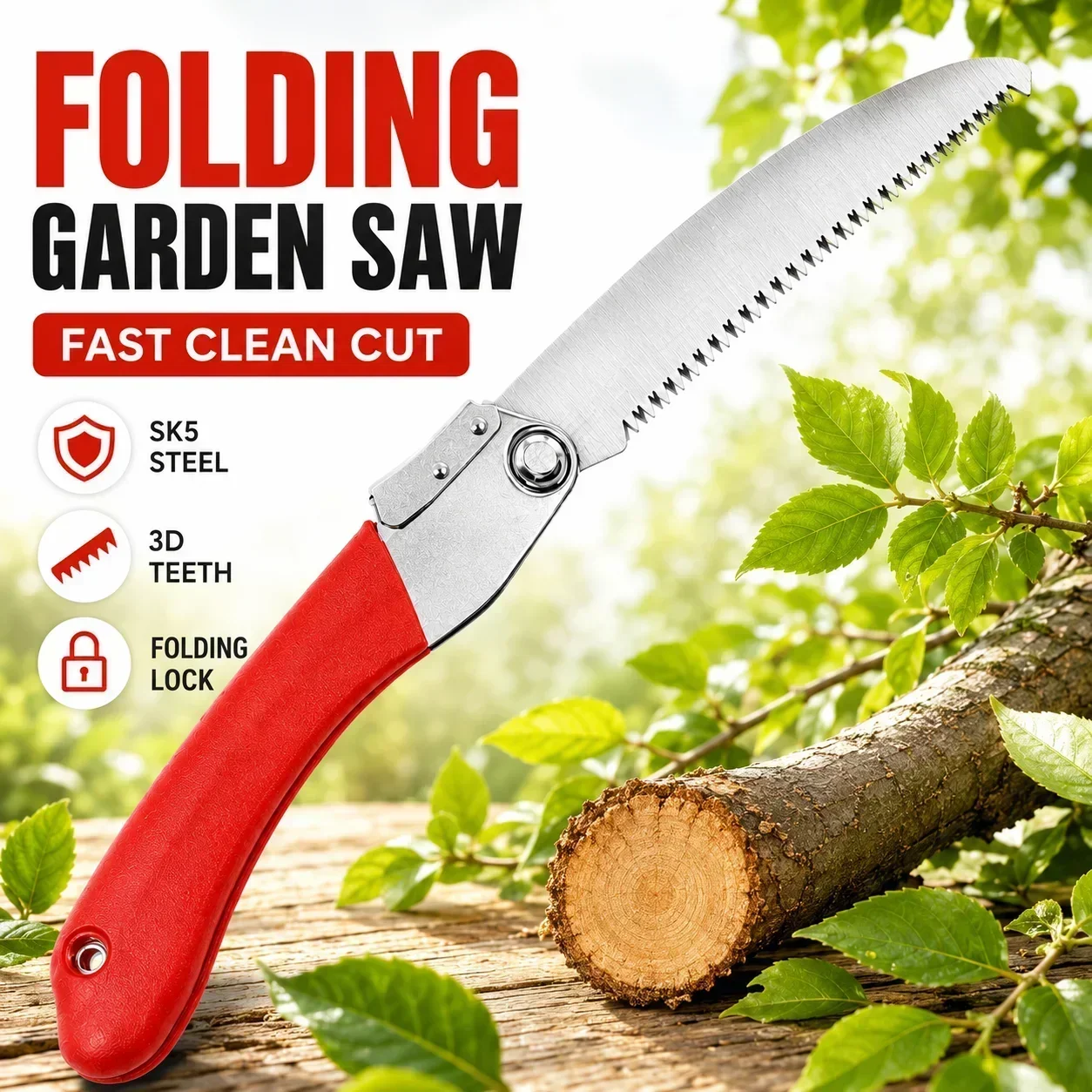 Gardening Tools To Cut Branches - 접이식 가지치기 톱 210mm SK5 강철