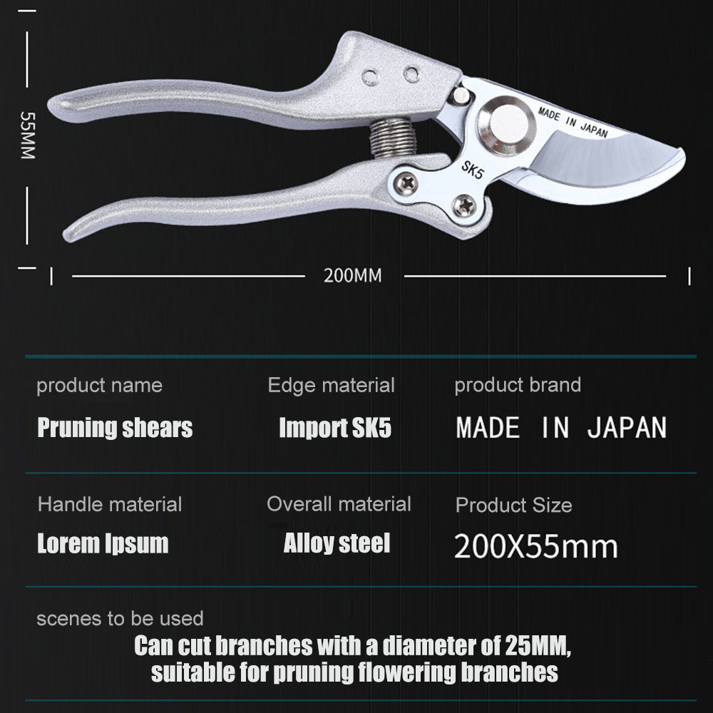 SK5 고탄소강 정원용 전지가위, 손가위, 노동 절약형 - Gardening Tools To Cut Branches 리뷰 및 가격