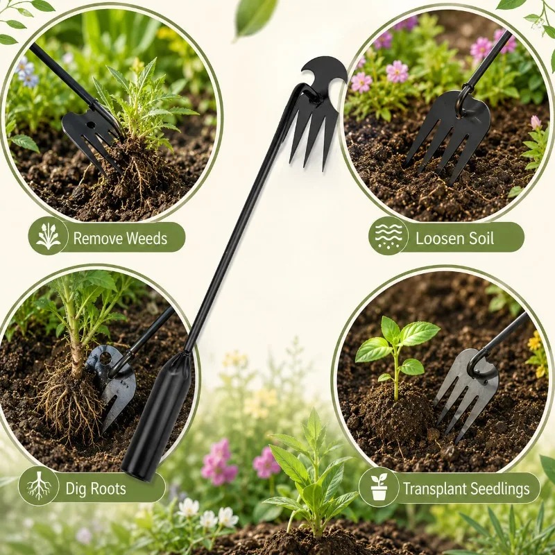 2 in 1 정원용 갈퀴 수동 종자 풀뿌리 제거 도구  - Gardening Tools Shovel 리뷰 및 가격