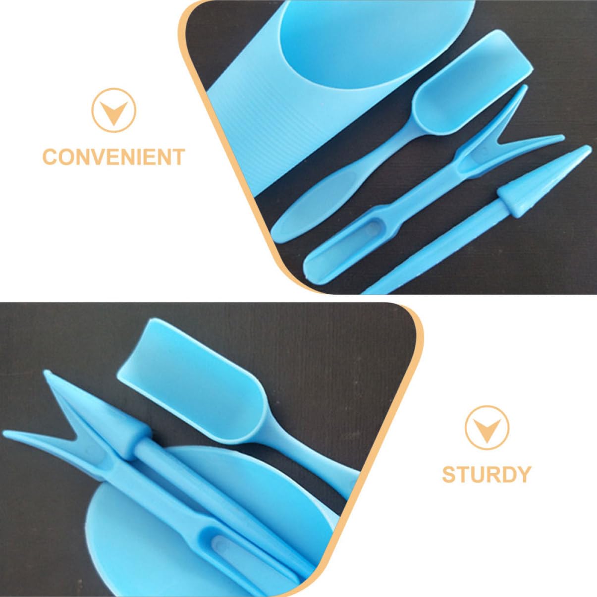 4 개/대, 플라스틱 내구성 양동이 삽 화분 재배 실린 - Gardening Tools Combo 리뷰 및 가격