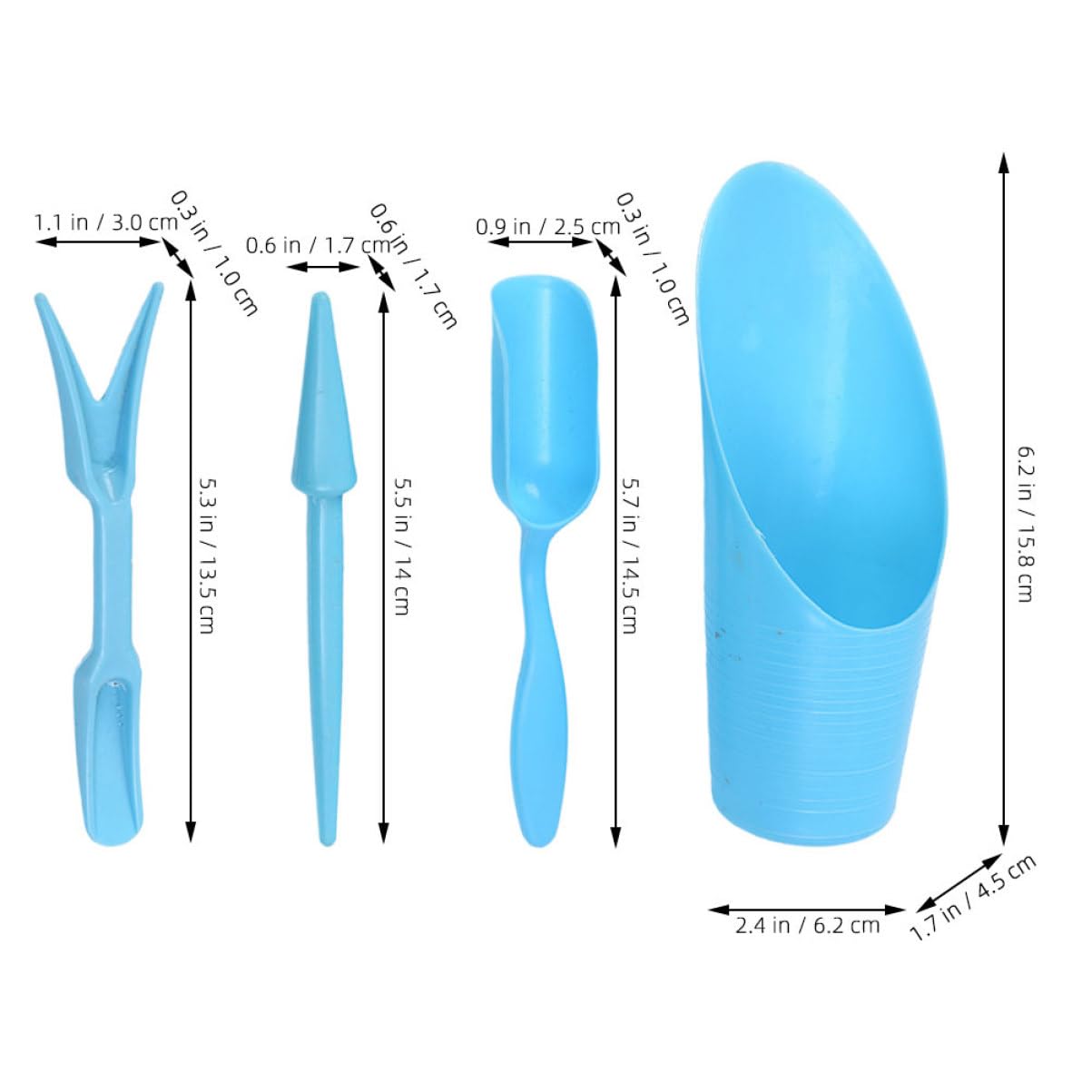 4 개/대, 플라스틱 내구성 양동이 삽 화분 재배 실린 - Gardening Tools Combo 리뷰 및 가격