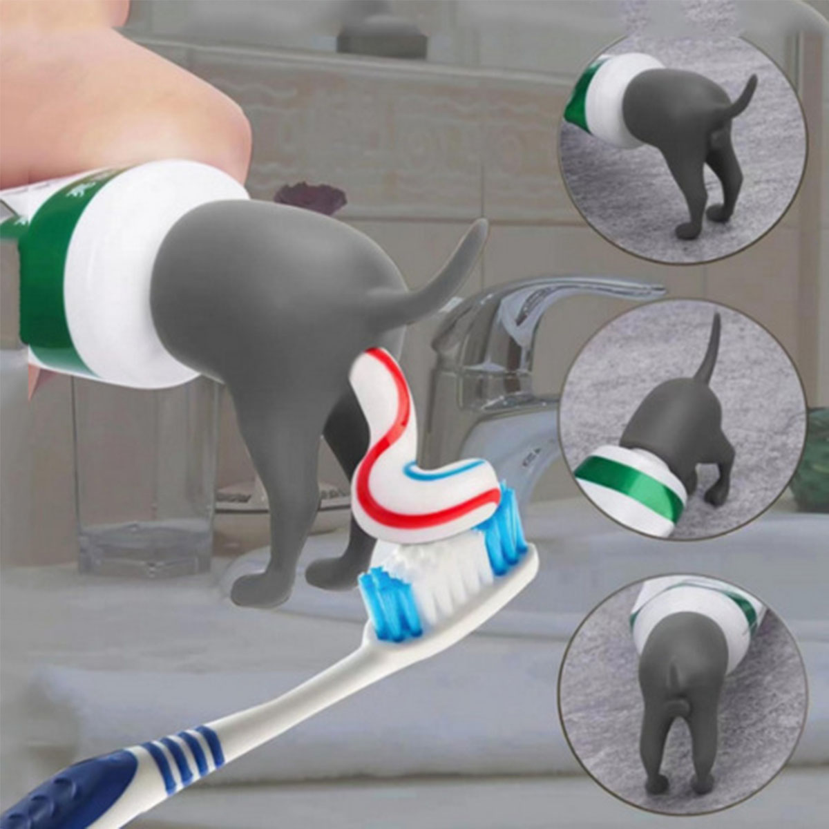 재미있는 강아지 엉덩이 치약 토퍼, 창의적인 치약 디펜 - Fertilizer Dispenser 리뷰 및 가격