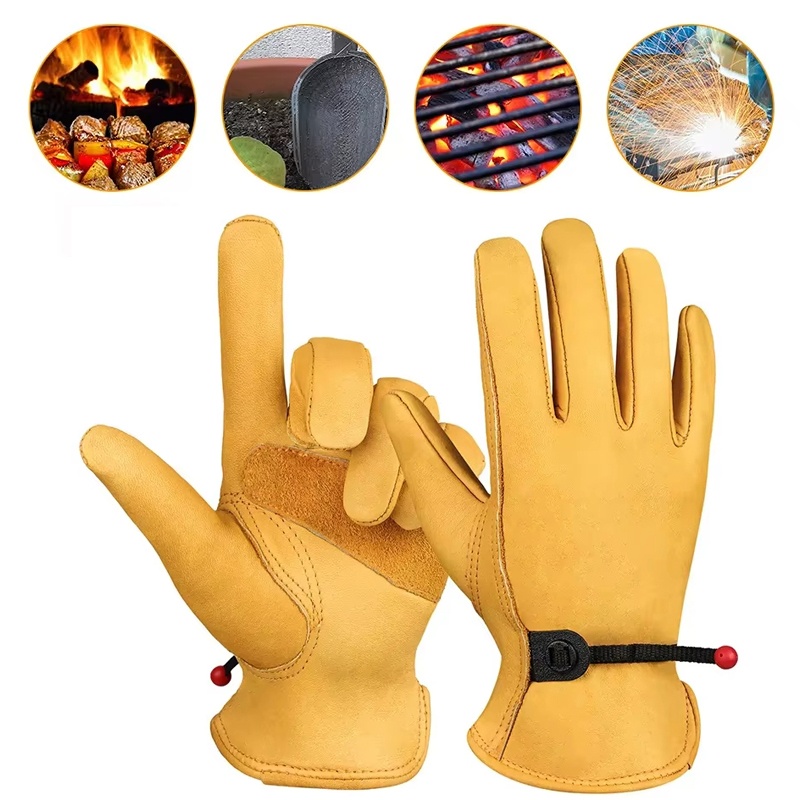 가죽 장갑 남성 작업용 장갑 부드러운 소가죽 운전자 사 - Gardening Tools Gloves 리뷰 및 가격