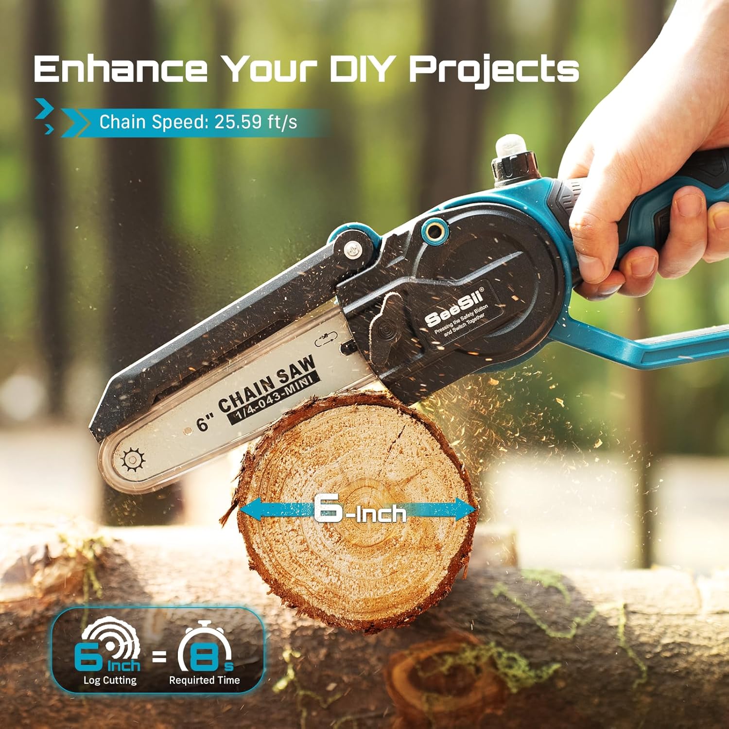 SEESII 2-in-1 6인치 브러시리스 전기톱&33 - Gardening Tools To Cut Branches 리뷰 및 가격