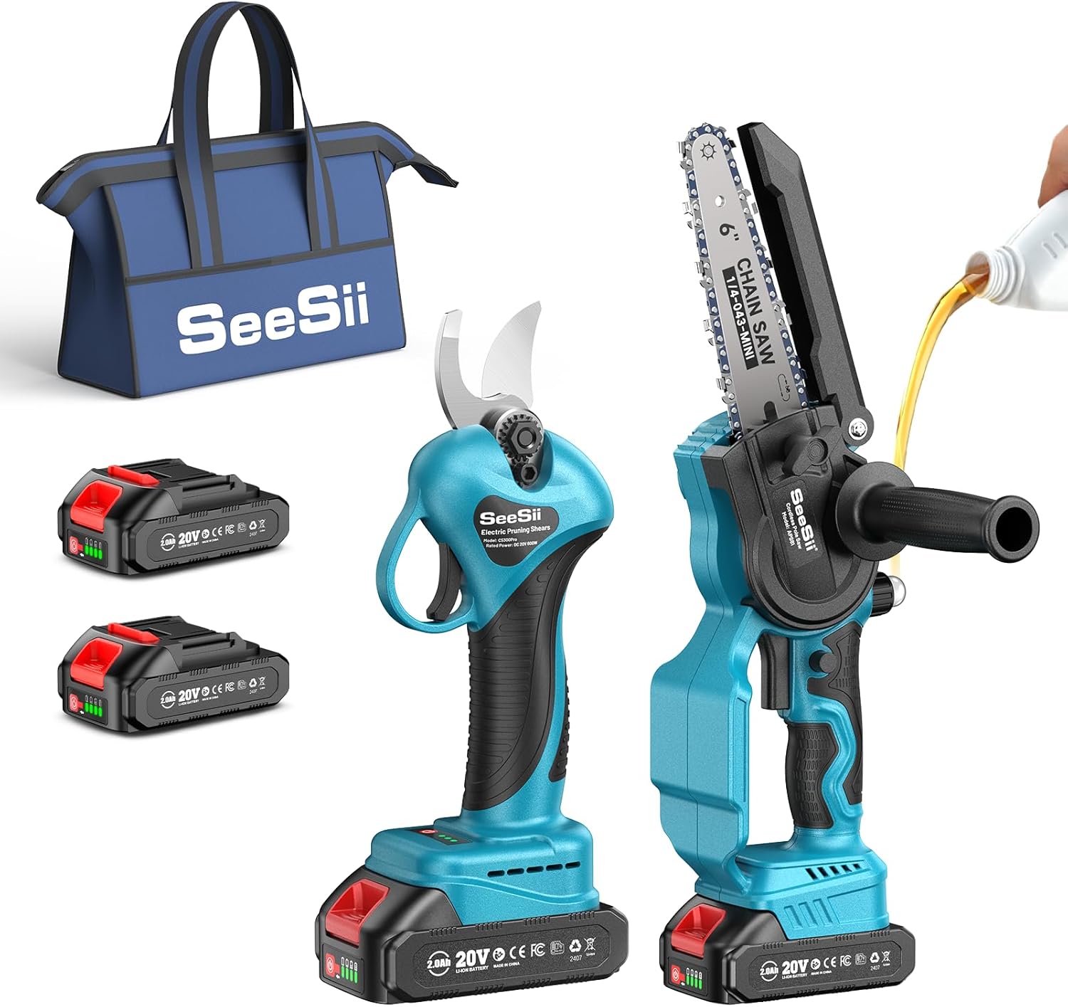 SEESII 2-in-1 6인치 브러시리스 전기톱&33 - Gardening Tools To Cut Branches 리뷰 및 가격