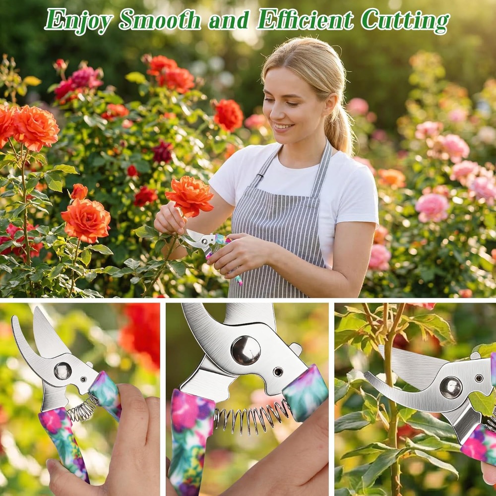 꽃무늬 케이스가 포함된 10종 정원 도구 세트: 특별한 - Gardening Tools Gift Set 리뷰 및 가격