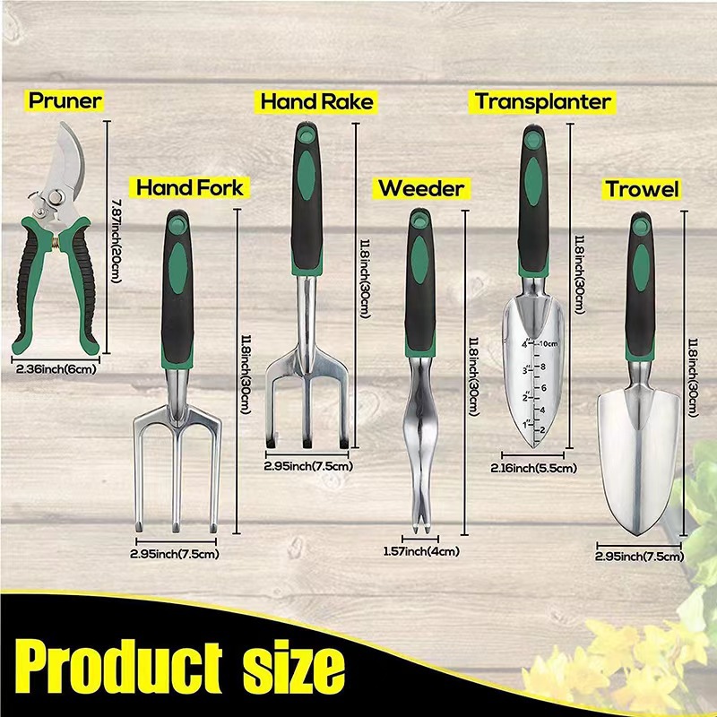 11종 정원 도구 세트 알루미늄 합금 스테인리스 스틸  - Gardening Tools Gift Set 리뷰 및 가격