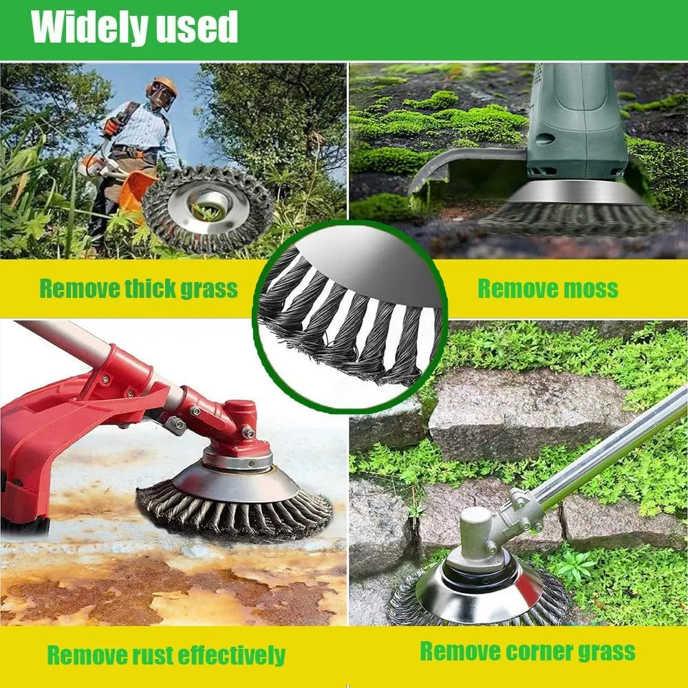 4/6/10인치 스틸 와이어 브러시 트리머 헤드 잡초  - Gardening Tools Gift Set 리뷰 및 가격