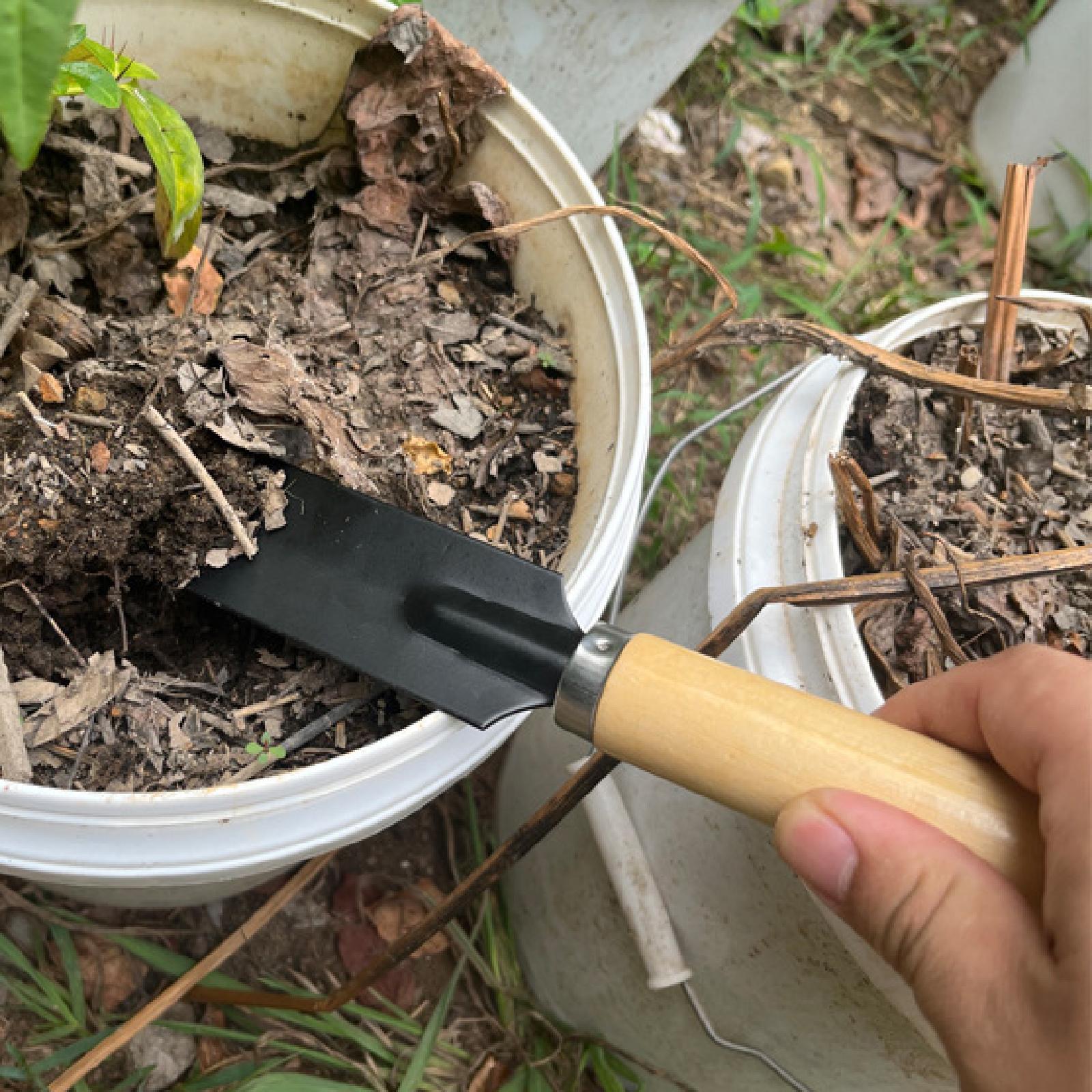 작은 정원용 삽, 목재 손잡이 다기능 원예 도구, 손삽 - Gardening Tools Shovel 리뷰 및 가격