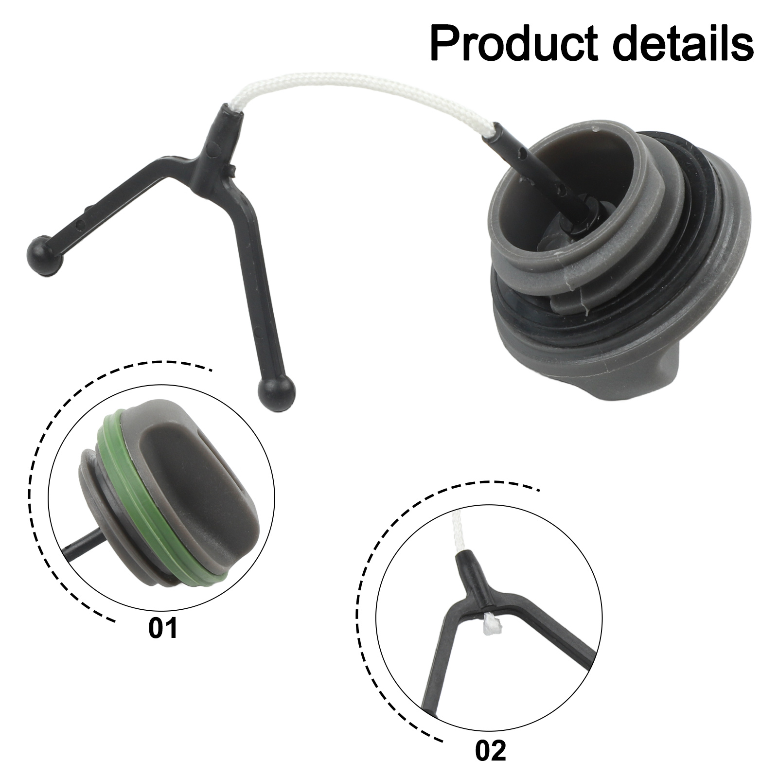 고품질 휴대용 오일 연료 캡 블랙 커버 교체 세트 2p - Gardening Tools High Quality 리뷰 및 가격