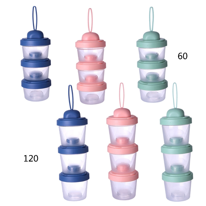 60ml/120ml 밀크 파우더 보관 상자 3 레이어  - Fertilizer Dispenser 리뷰 및 가격