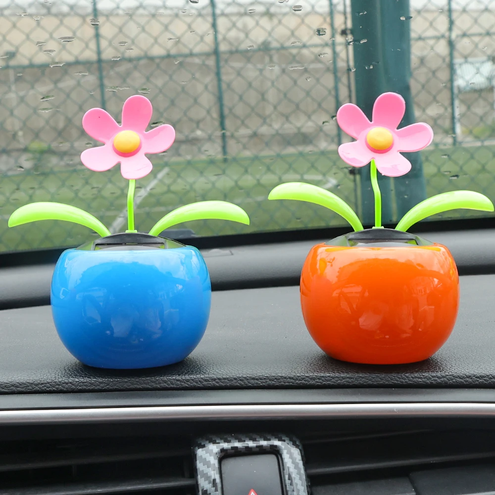 자동차 장식 태양 광 발전 춤 흔들리는 머리 만화 태양 - Gardening Tools Cute 리뷰 및 가격