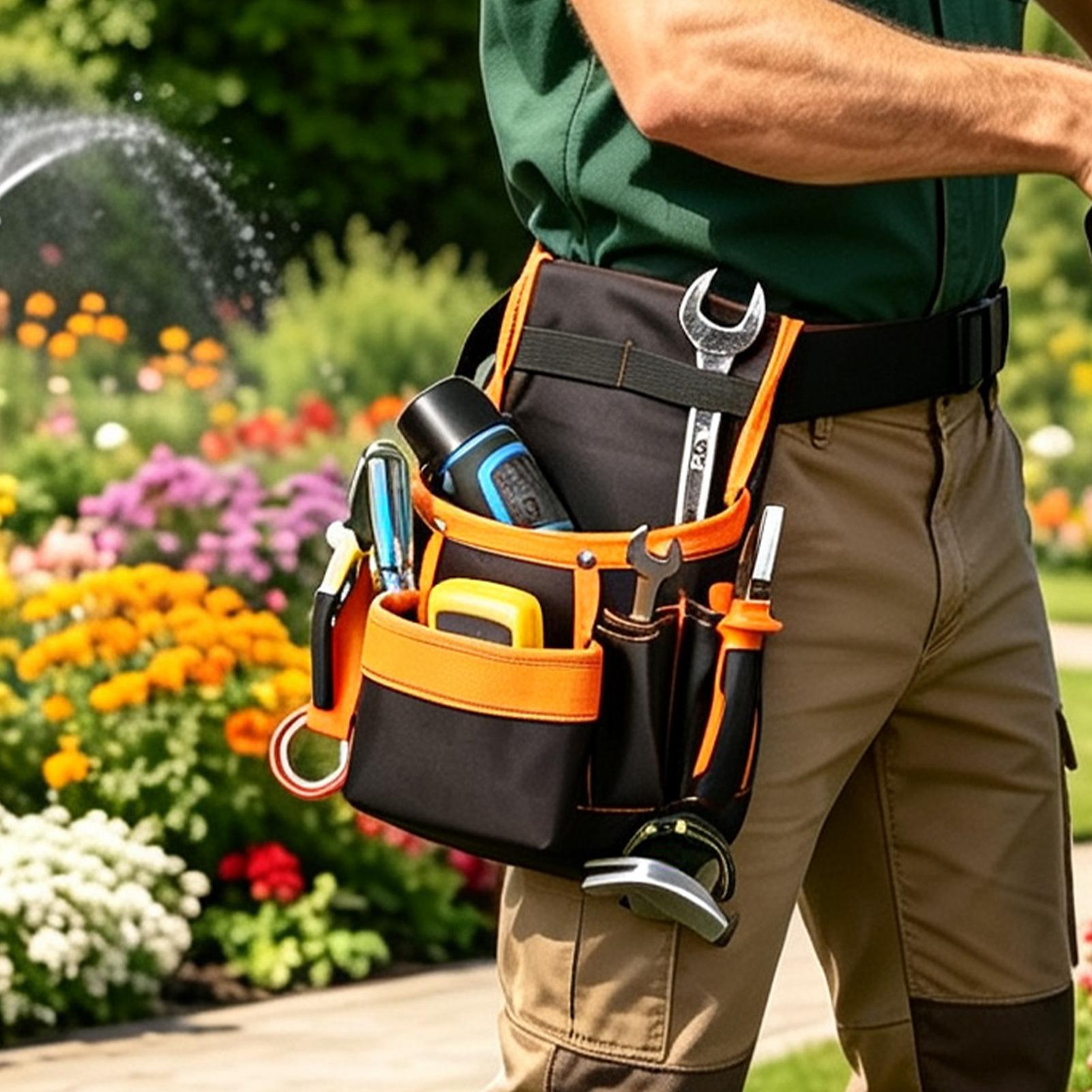 허리 도구 가방 옥스포드 천 다용도 포켓 수납 정리함  - Gardening Tools Repair Shop 리뷰 및 가격