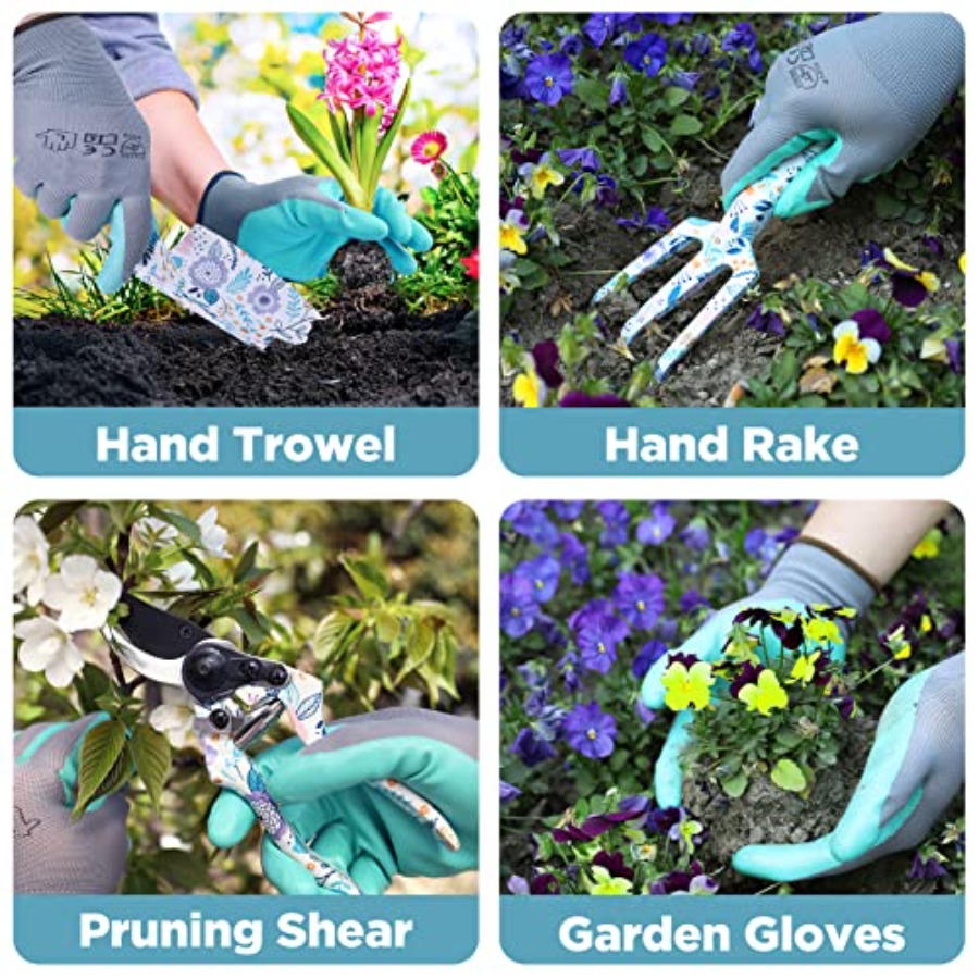 5PCS 정원 도구 세트, 가방이 포함된 알루미늄 헤비 - Gardening Tools Gift Set 리뷰 및 가격
