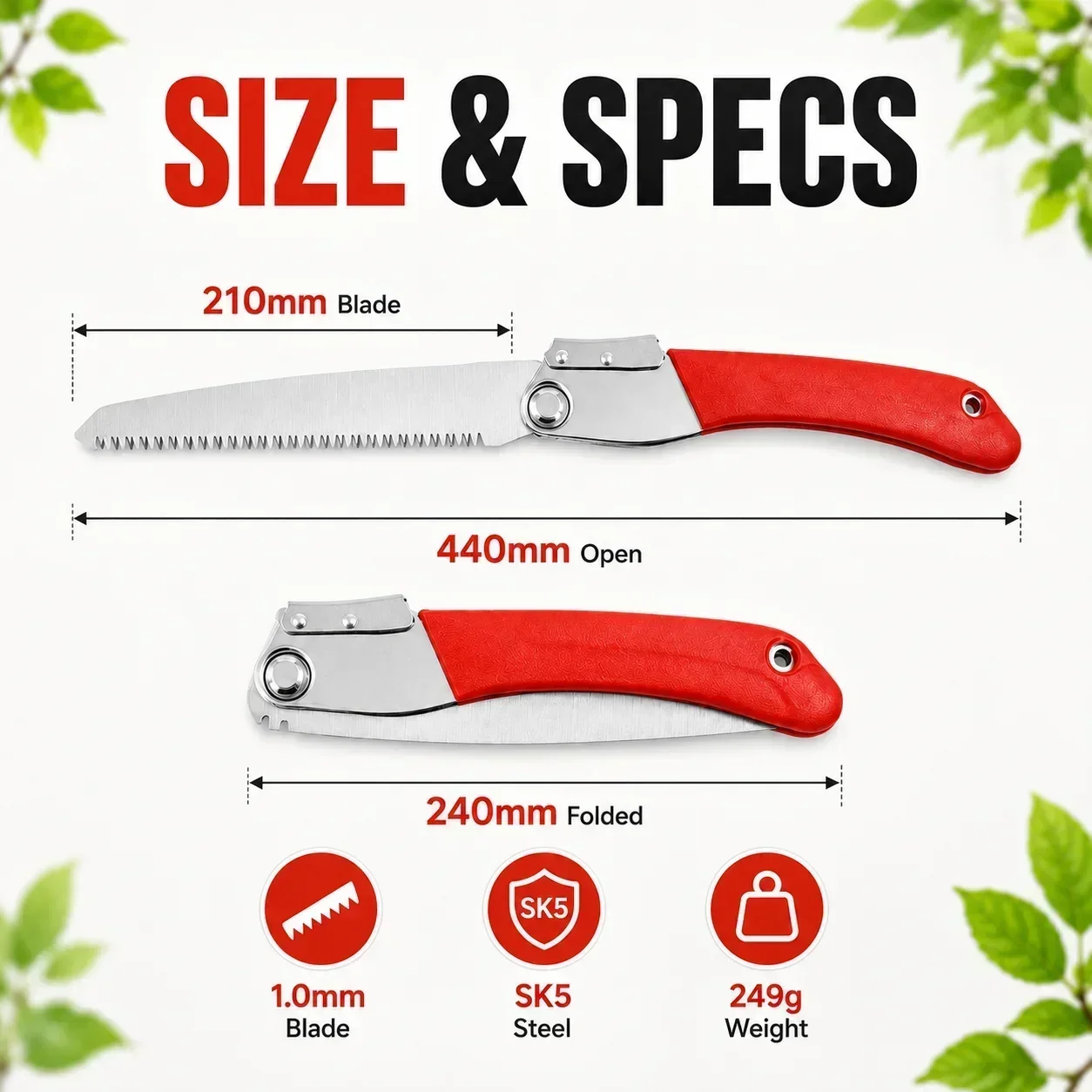 접이식 가지치기 톱 210mm SK5 강철 핸드 톱 3 - Gardening Tools To Cut Branches 리뷰 및 가격